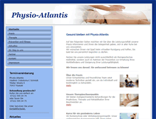 Tablet Screenshot of physio-atlantis.de